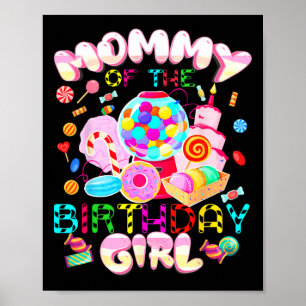 Mum Of The Birthday Girl Shirt Poster