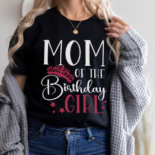 Mum of the Birthday Girl Squad Custom Matching T-Shirt