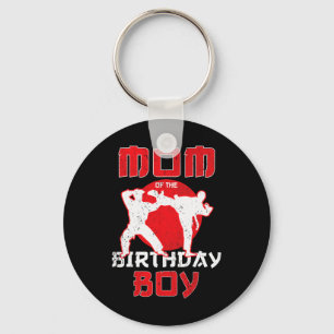 Mum Of The Birthday Karate Taekwondo Boy Martial A Key Ring