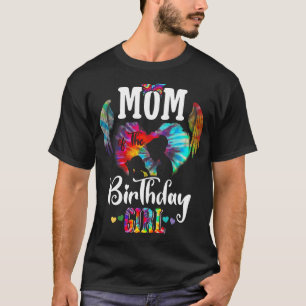 Mum Of The Birthday Mama Girls Mother Daughter Tie T-Shirt