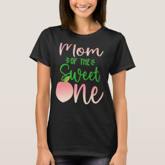 Mum Of The Birthday One Peach 1st Summer Fruit Fam T-Shirt