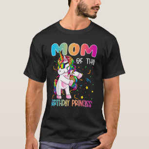 Mum of the Birthday Princess Flossing Unicorn Gi T-Shirt