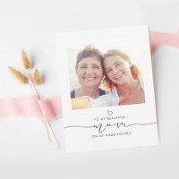 Mum of the Bride Wedding Morning Message Photo