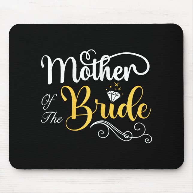 Mum Of The Bride Wedding Shower  Mouse Mat (Front)