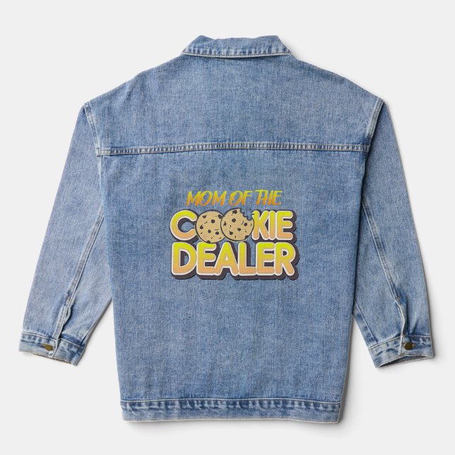Mum of the Cookie Dealer  Scout For Girls  Denim Jacket (Back)