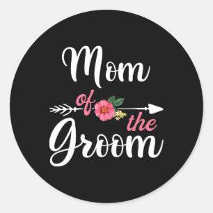 Mum Of The Groom Shirts For Women  Classic Round Sticker
