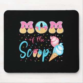 Mum Of The Scoop Ice Cream Gender Reveal Baby Show Mouse Mat