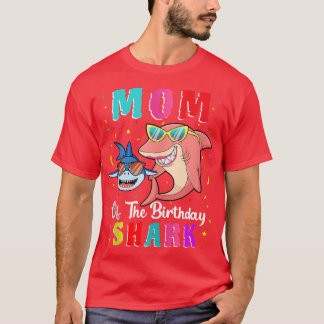 Mum Of The Shark Birthday Family Matching Birthday T-Shirt