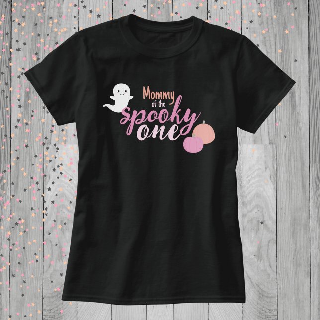 Mum of the Spooky One Girl's First Birthday T-Shirt (Mom of the birthday girl. )