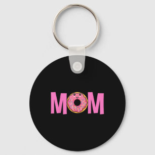 Mum Of The Sweet One Birthday - Doughnut Girl 1st  Key Ring