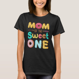 Mum Of The Sweet One Doughnut Themed First Birthda T-Shirt