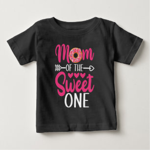 Mum of the Sweet One Sprinkled Doughnut Baby T-Shirt