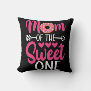 Mum of the Sweet One Sprinkled Doughnut Cushion
