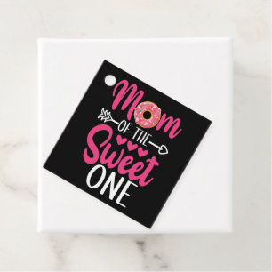 Mum of the Sweet One Sprinkled Doughnut Favour Tags