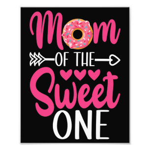 Mum of the Sweet One Sprinkled Doughnut Photo Print
