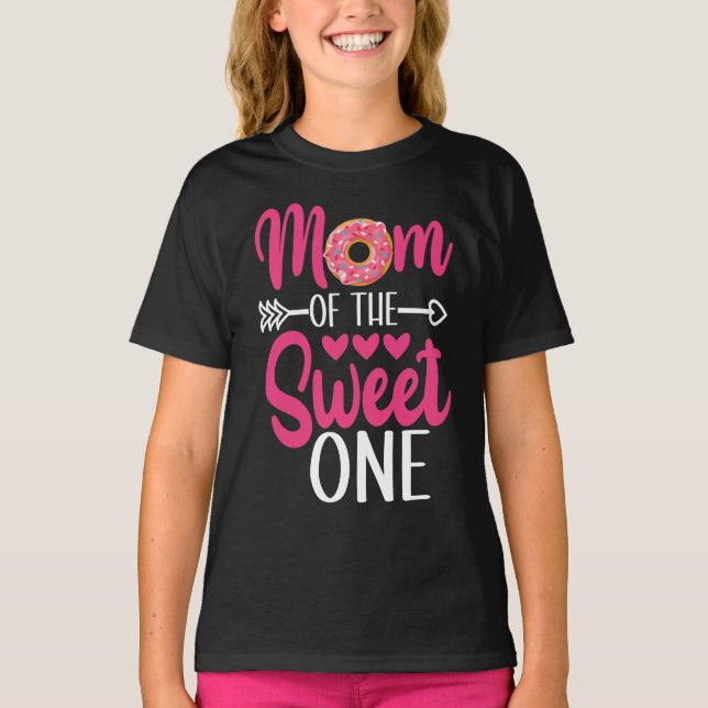 Mum of the Sweet One Sprinkled Doughnut T-Shirt (Front)