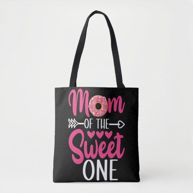 Mum of the Sweet One Sprinkled Doughnut Tote Bag (Front)