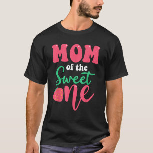 Mum of the Sweet One Strawberry Summer First Birth T-Shirt