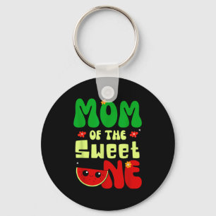 Mum of the sweet one watermelon fruit summer key ring