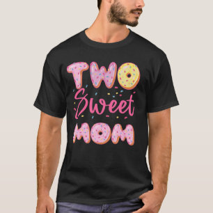 Mum Of The Two Sweet 2nd Birthday Doughnut Girl Pa T-Shirt