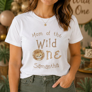 Mum of the Wild One First Birthday Womens T-Shirt