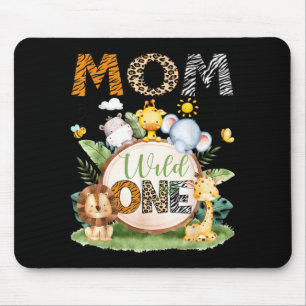 Mum of The Wild One Ft Birthday Boy le Safari Mouse Mat