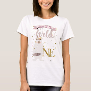 Mum of the Wild One Girl Birthday T-Shirt