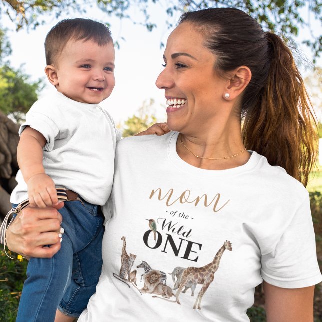 Mum of the Wild One Safari First Birthday T-Shirt (Creator Uploaded)