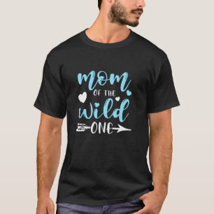 Mum Of The Wild One Son Daughter 1st Birthday Moth T-Shirt