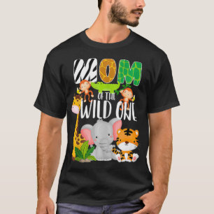 Mum of the Wild One Zoo Theme Birthday Safari Jung T-Shirt