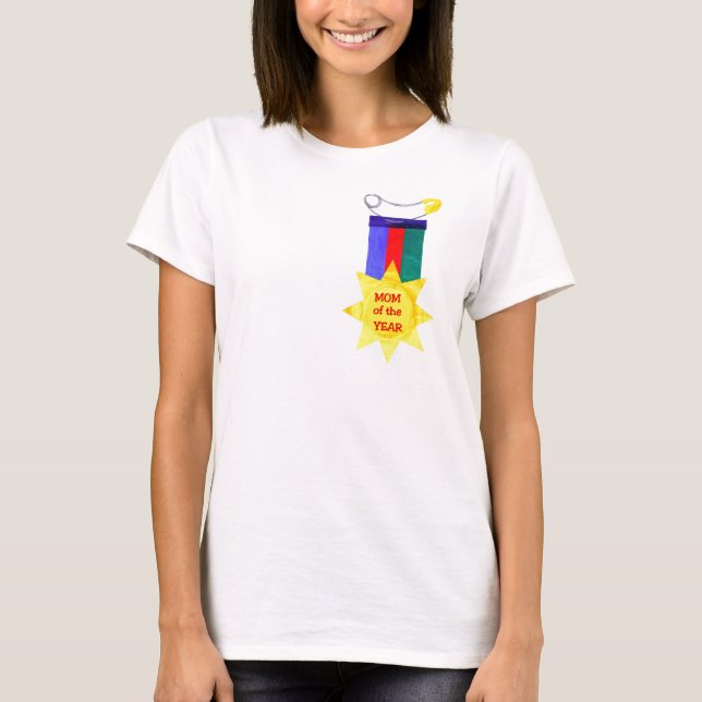 Mum of the Year Medal T-shirt (Front)