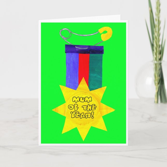 'Mum of the Year'  Mother's Day Card (Front)