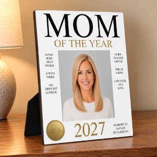 Mum Of The Year Photo Plaque