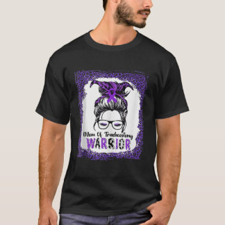 Mum Of Tracheostomy Warrior Purple Ribbon Awarenes T-Shirt