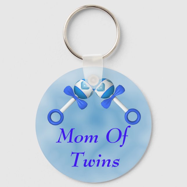 Mum Of Twin Boys Keychain (Front)
