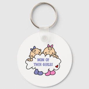 Mum of Twin Girls Key Ring