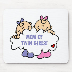 Mum of Twin Girls Mouse Mat