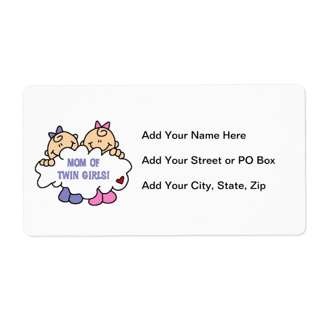 Mum of Twin Girls T-shirts and Gifts (Front)