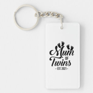 Mum Of Twins 2021 Key Ring