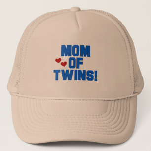Mum of Twins-Blue Text Tshirts and Gifts Trucker Hat