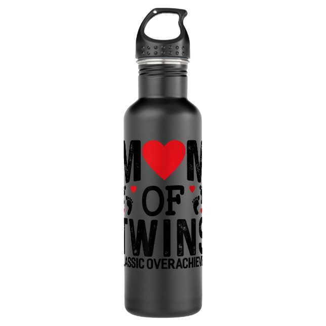 Mum Of Twins Classic Overachiever Twins mum  710 Ml Water Bottle (Front)