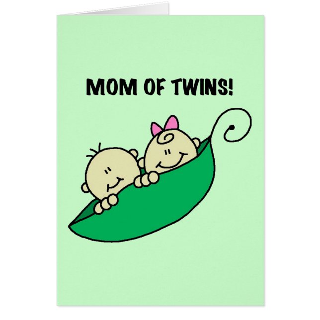 Mum of Twins-Peas in a Pod Tshirts and Gifts (Front)