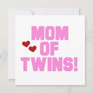 Mum of Twins Pink Text Gifts