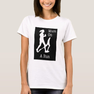 Mum on a run T shirt gift present Tokyo Olympics