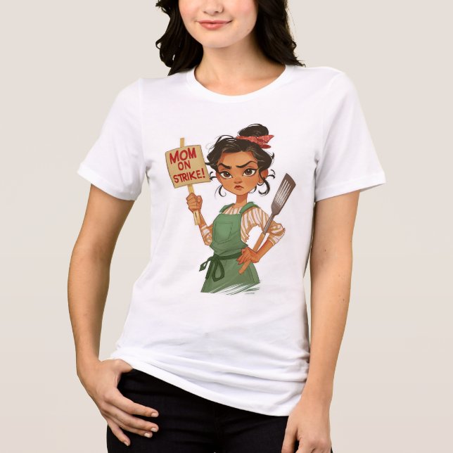 Mum On Strike Tri-Blend Shirt (Front)