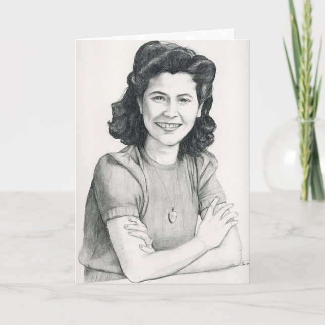 Mum Original Art Greeting Card (Front)