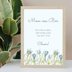 Mum-osa Bar Baby Shower Poster