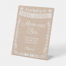 Mum-osa Bar Beige Baby Shower