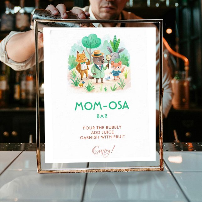 Mum-osa Little Explorer Detective Baby Shower Poster (Creator Uploaded)