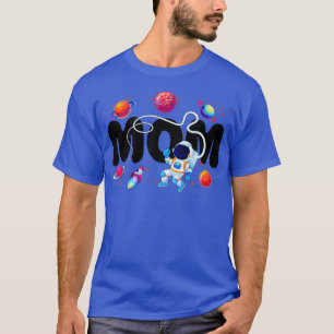 Mum Outer Planets Birthday Party Astronaut Space T T-Shirt